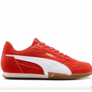 Puma Women's Scarlet and White Sneakers
